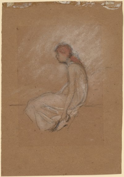 Istuva punatukkainen nainen tekijältä James Abbott McNeill Whistler