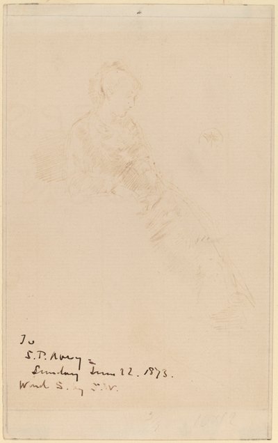 Luonnos Maudista tekijältä James Abbott McNeill Whistler