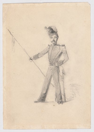 Sotilas Lancen kanssa tekijältä James Abbott McNeill Whistler