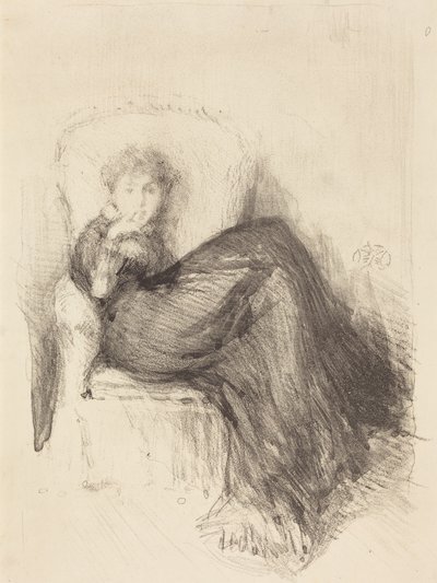 Tutkielma: istuva Maude tekijältä James McNeill Whistler