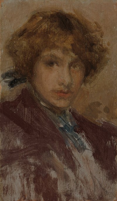Tytön pään ja hartioiden tutkimus tekijältä James McNeill Whistler