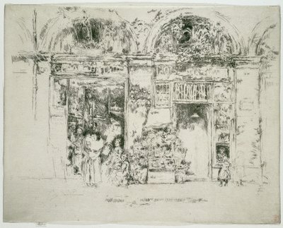 Auringonkukat, St Germain Market, Pariisi tekijältä James McNeill Whistler