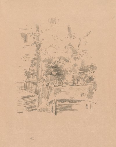 Yksittäinen puutarhassa tekijältä James McNeill Whistler