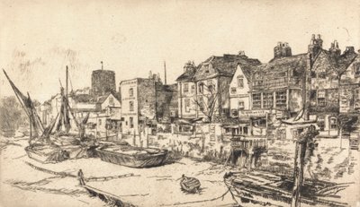 Adam and Eve Tavern, Old Chelsea tekijältä James Abbott McNeill Whistler