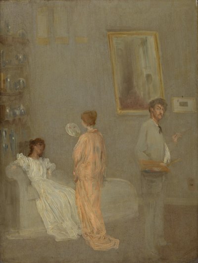 Taiteilija ateljeessaan tekijältä James McNeill Whistler