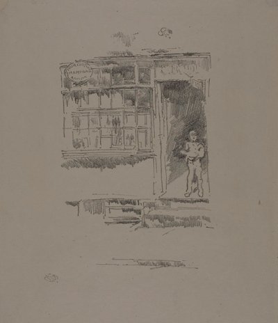 Parturi-kampaamo Mewsissa tekijältä James McNeill Whistler