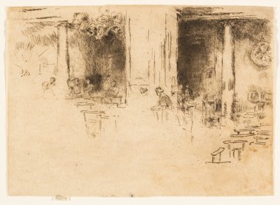 Kirkko - Bryssel (jumalanpalvelus) tekijältä James Abbott McNeill Whistler