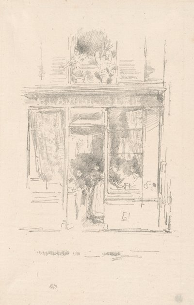 Pesumekko: "Place Dauphinen pyykkimies" tekijältä James Abbott McNeill Whistler