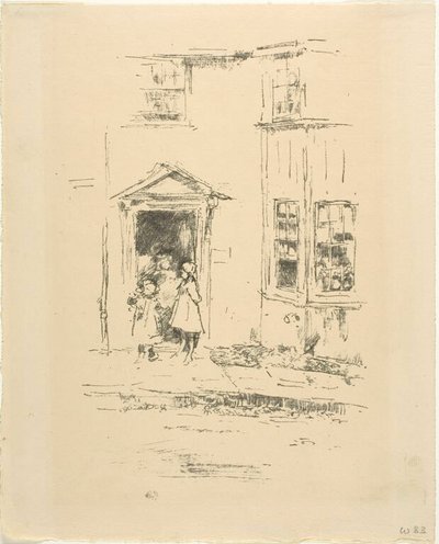 Pieni oviaukko, Lyme Regis tekijältä James McNeill Whistler