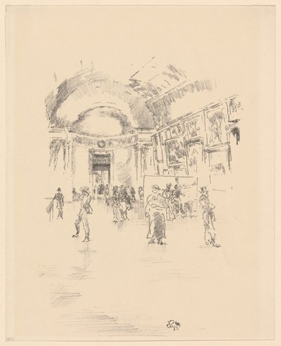 Long Gallery, Louvre tekijältä James Abbott McNeill Whistler