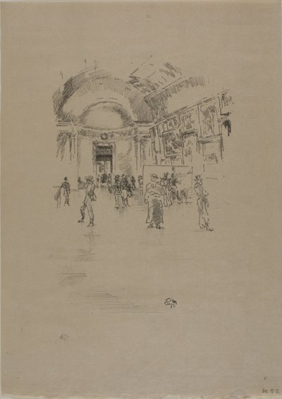 Long Gallery, Louvre tekijältä James Abbott McNeill Whistler