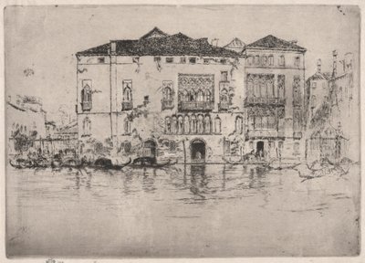 Palatsit ensimmäisestä Venetsian sarjasta (Venetsia, 12 etsauksen sarja) tekijältä James Abbott McNeill Whistler