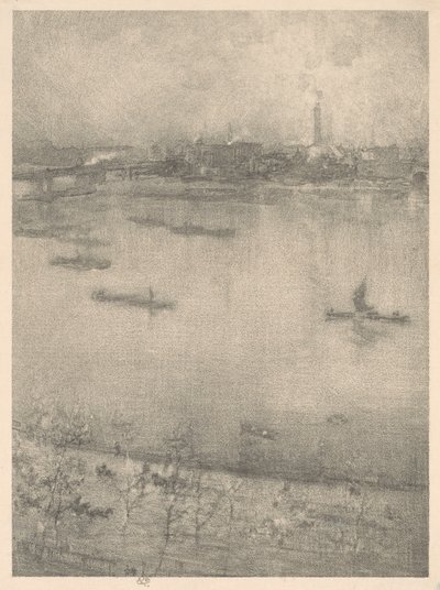 Thames joki tekijältä James Abbott McNeill Whistler