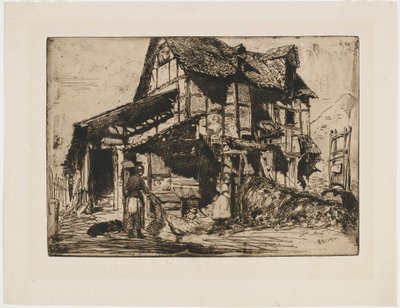 Turvaton asunto. Yksi luonnon kahdestatoista etsauksesta. (Ranskalainen setti) tekijältä James Abbott McNeill Whistler