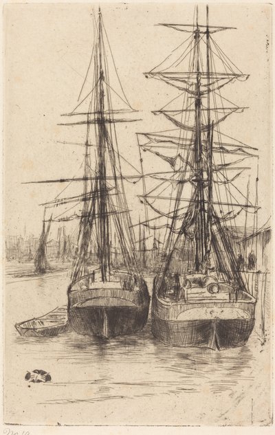 Kaksi laivaa tekijältä James McNeill Whistler