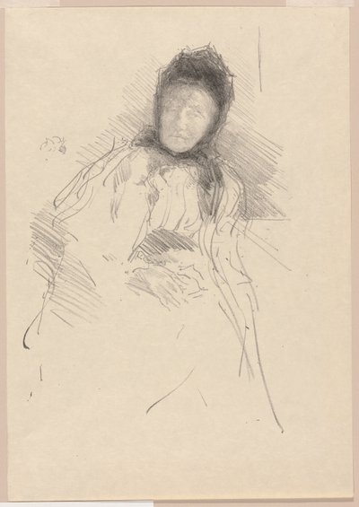 Keskeneräinen luonnos Lady Hadenista tekijältä James Abbott McNeill Whistler