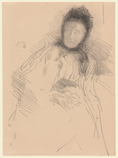 Keskeneräinen luonnos Lady Hadenista tekijältä James McNeill Whistler