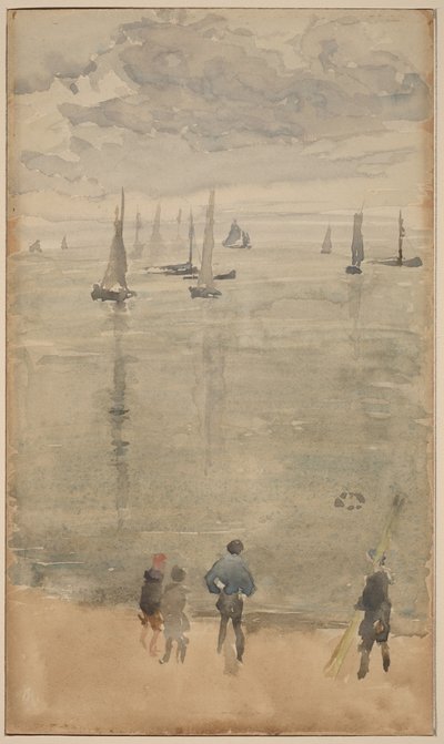Violetti [muistiinpano?]... Kalastusveneiden paluu tekijältä James McNeill Whistler
