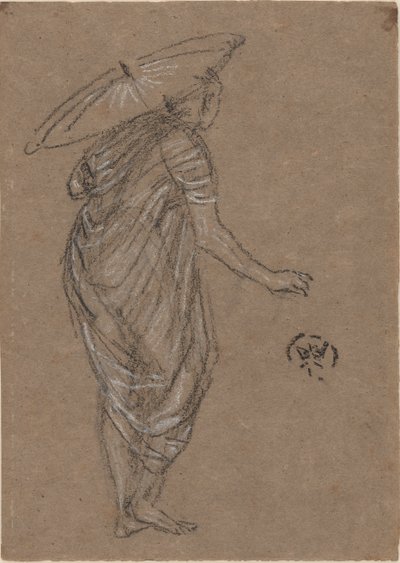 Nainen päivänvarjolla tekijältä James Abbott McNeill Whistler