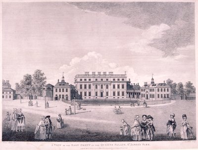 Buckingham Housen itärintama, Westminster, Lontoo, 1796 tekijältä James Miller