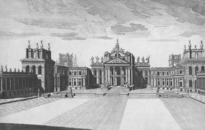 Blenheimin palatsi, Woodstock, Oxfordshire, 1700-luvun puoliväli tekijältä James Mynde