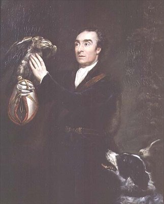 The Falconer, muotokuva taiteilijan veljestä Samuel Northcotesta. tekijältä James Northcote