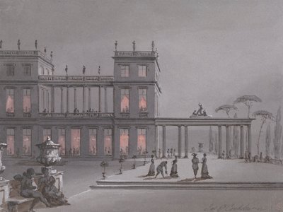 Italialainen juhla: Figuurit Palazzon terassilla tekijältä James Pattison Cockburn