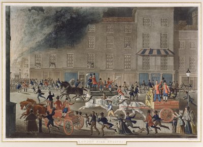 London Fire Engines, n. 1830 tekijältä James Pollard