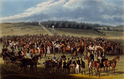 Vedonlyöntipostaus, Charles Huntin vedos, 1836 (akvatinta) tekijältä James Pollard