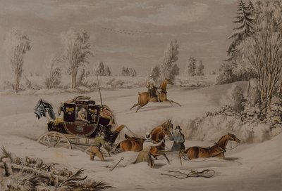 Postivalmentaja lumisateessa tekijältä James Pollard