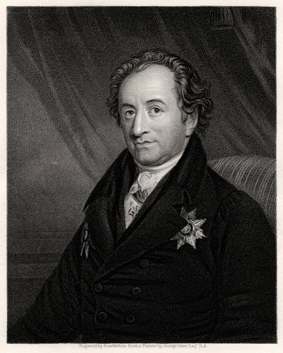 Johann Wolfgang von Goethe, saksalainen runoilija, näytelmäkirjailija ja tiedemies, 1800-luku tekijältä James Posselwhite
