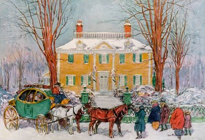Longfellow House, Cambridge, Massachusetts, USA, 1700-luku 1921. tekijältä James Preston