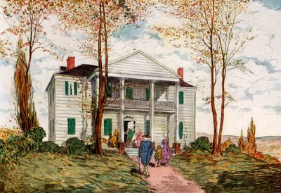 Morris-Jumel Mansion, Washington Heights, 1700-luku 1921. tekijältä James Preston