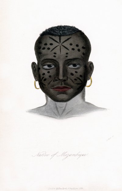 Kotoisin Mosambikista, c1850. tekijältä James Prichard
