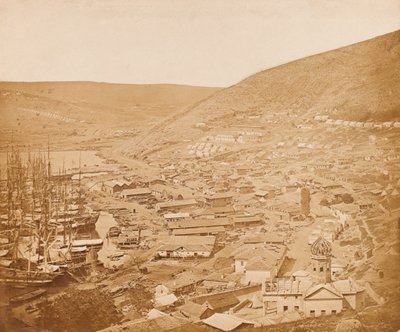Balaklava katsoo pohjoiseen, 1855 tekijältä James Robertson