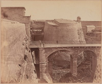 Porta Realen silta, Malta, noin 1856 tekijältä James Robertson