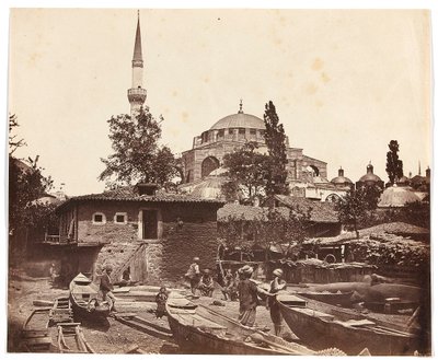 "Tophannan portaat" [Istanbul. Moskeija, jossa on yksi minareetti] tekijältä James Robertson