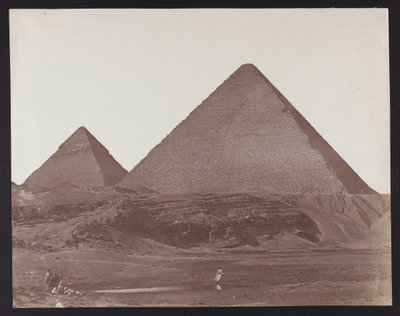 Egypti. Giza. Kheopsin ja Khefrenin pyramidit tekijältä James Robertson