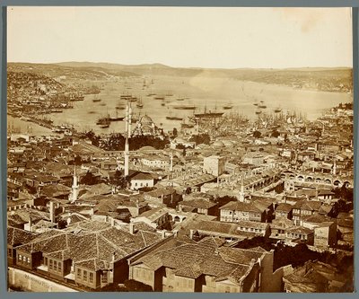 "Bosporinsalmi" [Istanbul. Kaupungin panoraama - näkymä Bosporinsalmen suuntaan] tekijältä James Robertson