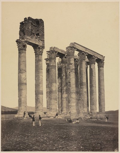 Jupiter Olympiuksen temppeli, n. 1853. tekijältä James Robertson