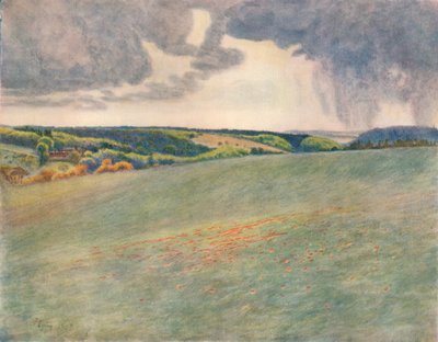 "Box Hill ja Ranmore from Tot Hill", 1913, 1914 tekijältä James S Ogilvy