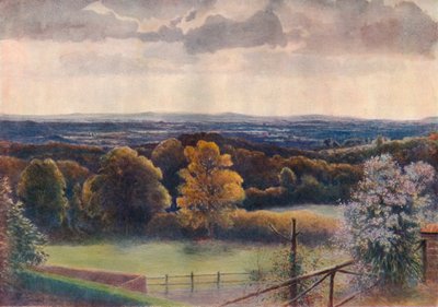 "Näkymä Coneyhurst Hilliltä, Ewehurst", 1911, 1914 tekijältä James S Ogilvy