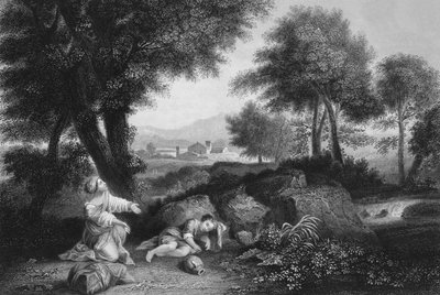 Ja Jumalan enkeli kutsui Hagaria taivaasta, 1800-luvun puolivälissä tekijältä James Sands