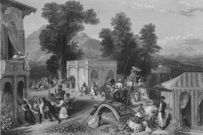 Piispa Heber kuoli 1846 tekijältä James Sands