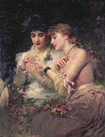 A Thorn Amidst Roses, n. 1887 (öljy kankaalle) tekijältä James Sant