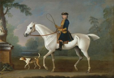 Sir Roger Burgoyne ratsastaa mäyrän selässä. tekijältä James Seymour