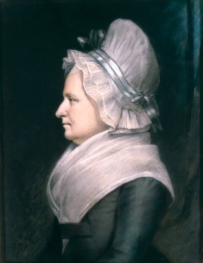 Rouva Martha Washington (1731-1802) 1796 (pastelli paperille) tekijältä James Sharples