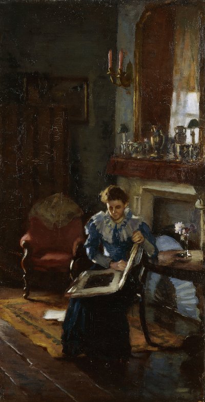 Dublin Interior, n. 1915-20 (öljy kankaalle) tekijältä James Sinton Sleator