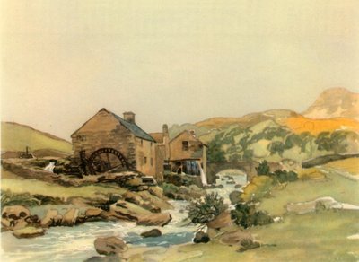 Vesimylly, 1800-luvun alkupuoliväli, 1947. tekijältä James Stark
