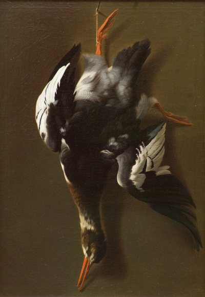 Dead Fowl, n. 1815 (öljy kankaalle) tekijältä James Thom